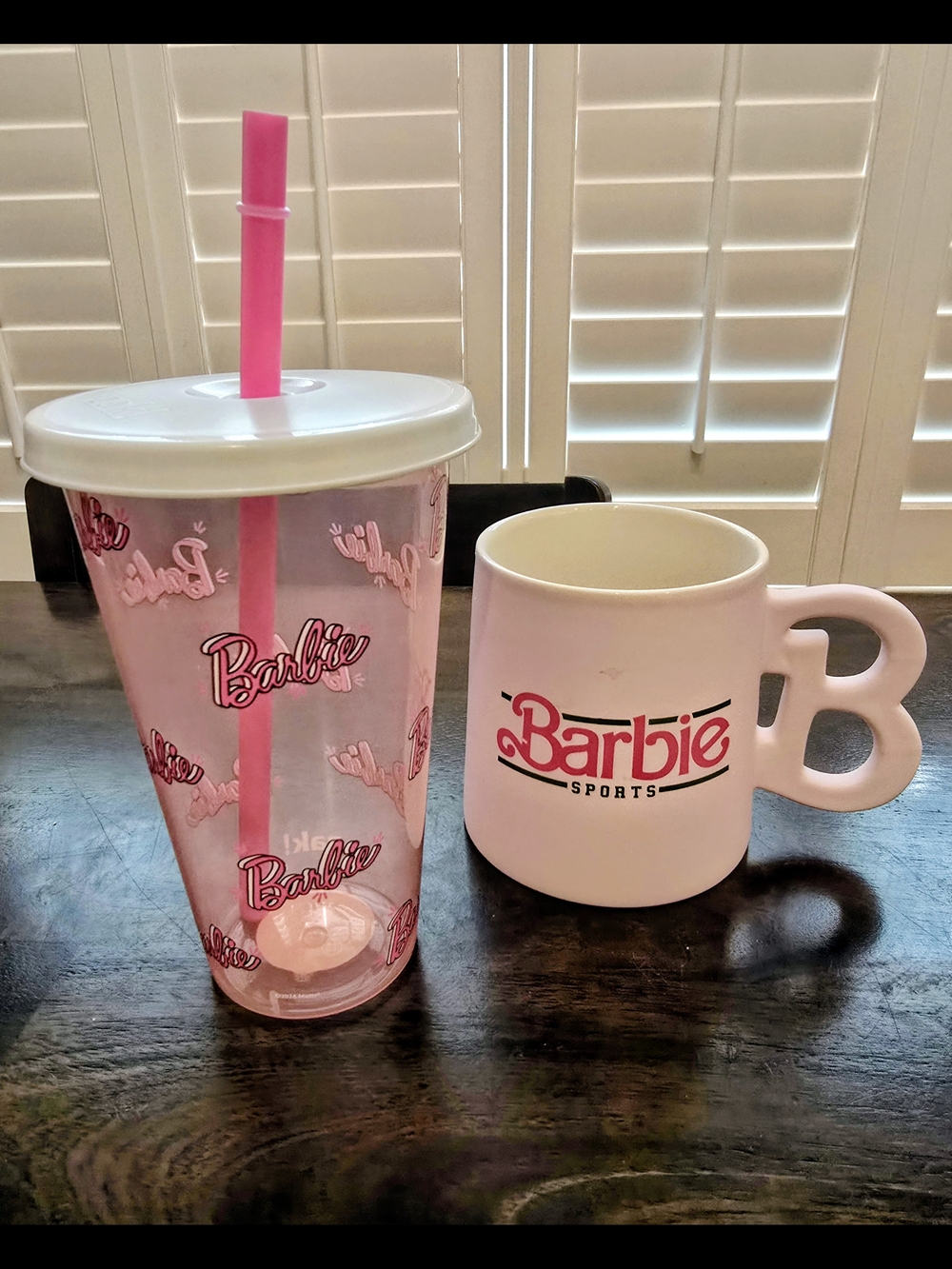 Barbie Pink Logo Mug & Tumbler Set